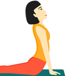 icoon yoga pose cobra